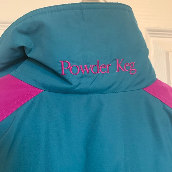 Vintage Columbia Ski Jacket Teal and Purple Size Large - Picture 15 of 15